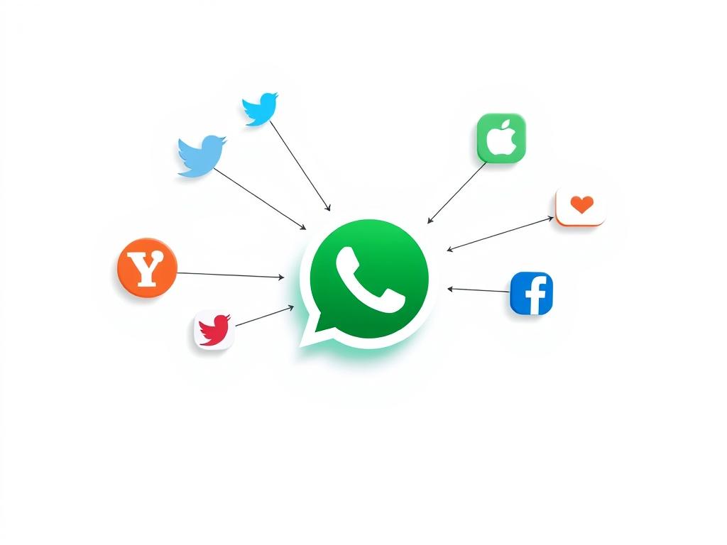 Integração do WhatsApp com redes sociais