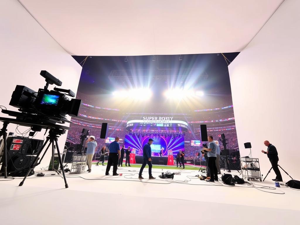 bastidores do Super Bowl