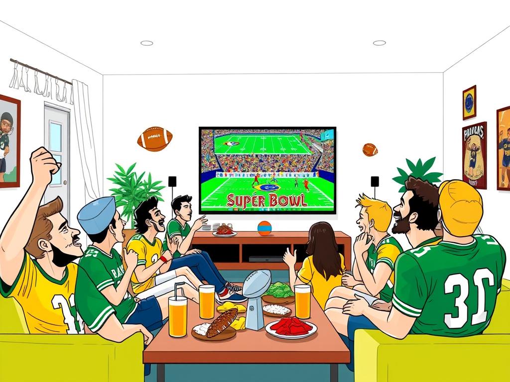 comportamento do público brasileiro durante o Super Bowl