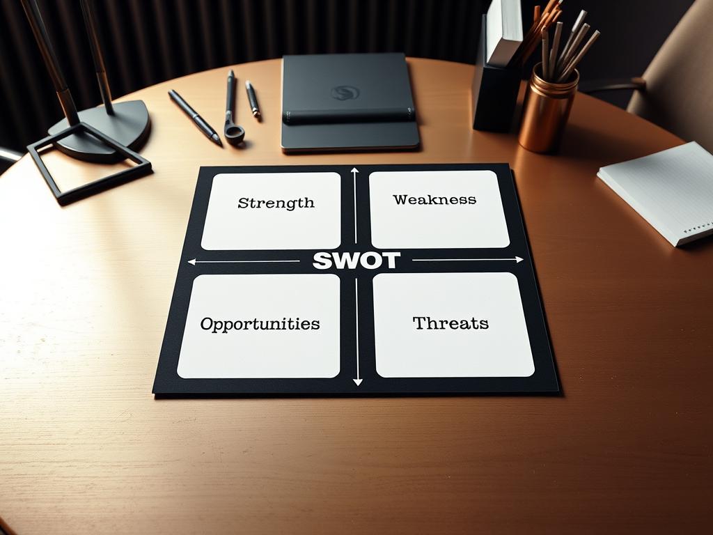 Matriz SWOT com exemplos de análise estratégica