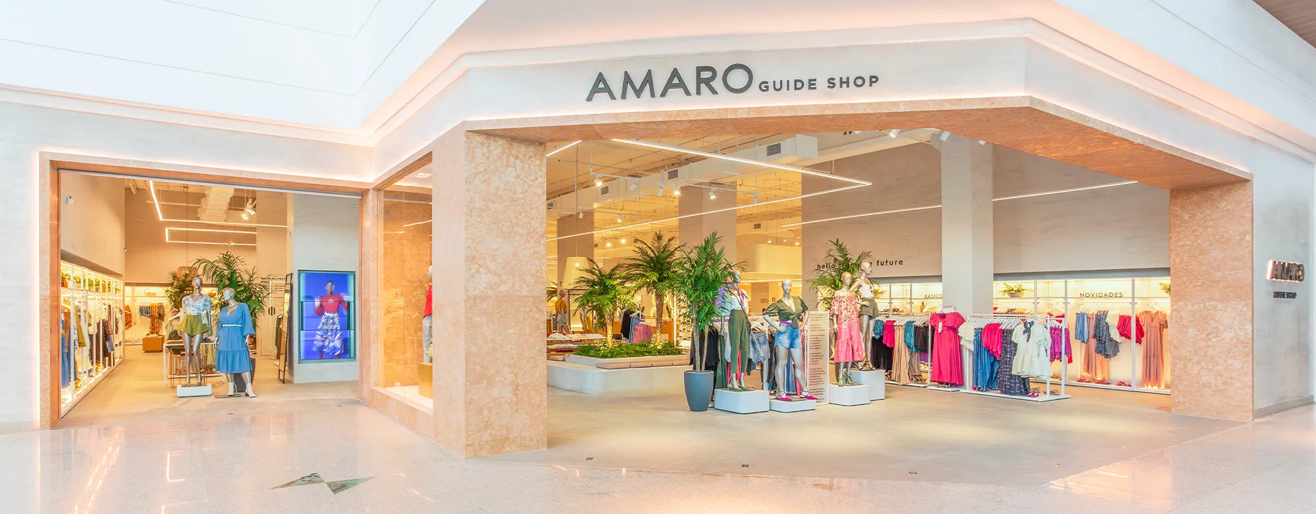 Experiência Phygital Amaro - Aplicação dos Guide Shop
