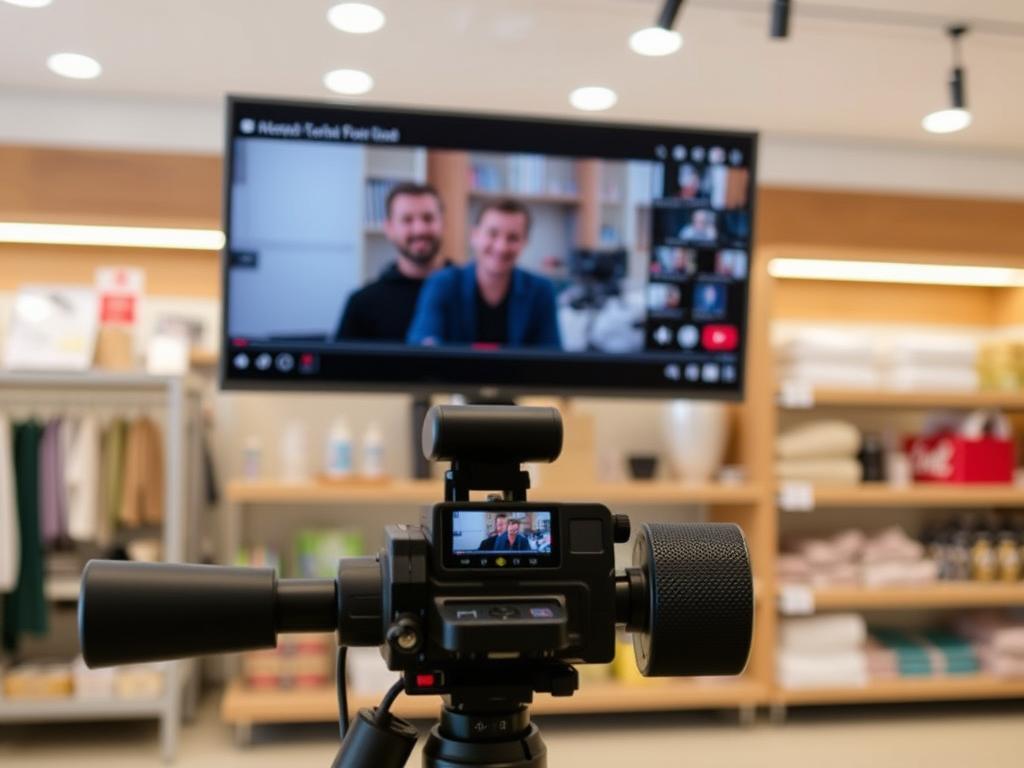 YouTube Shorts e YouTube Live para varejo