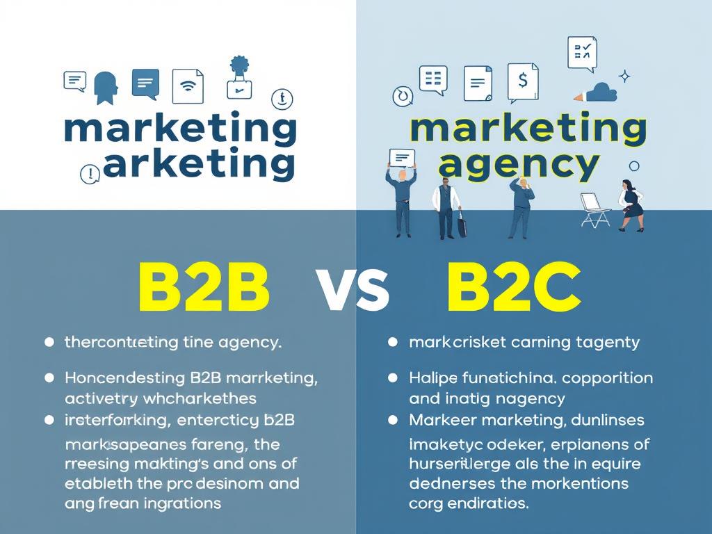 diferença agência marketing b2b b2c