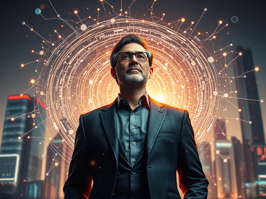 iderança empresarial com inteligência artificial em 2025