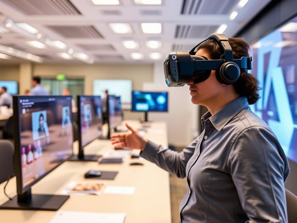 implementação realidade virtual treinamento