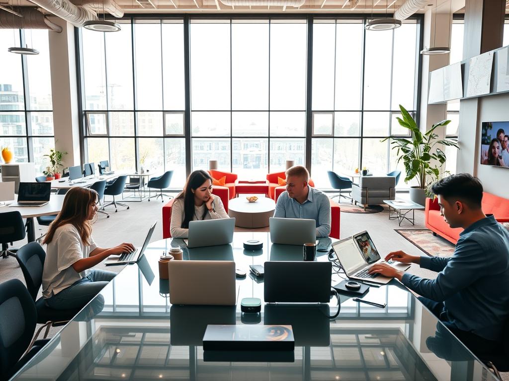 modelos híbridos e remotos de trabalho no cenário empresarial