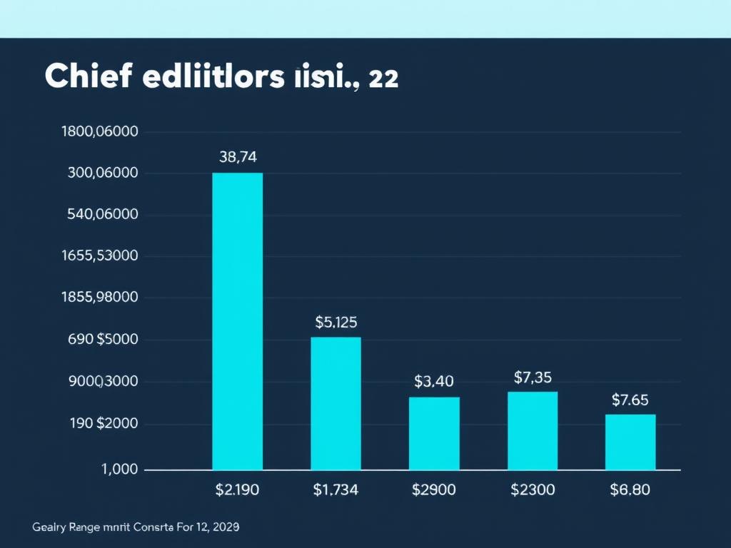 salário editor-chefe marketing conteúdo Brasil
