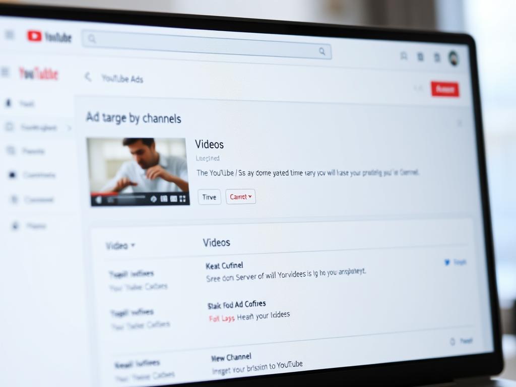 segmentação por canal no youtube ads